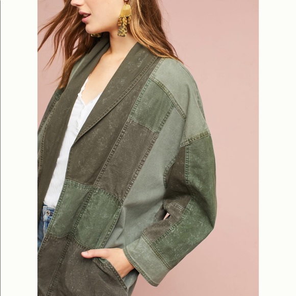 Anthropologie Jackets & Blazers - Anthropologie patchwork utility jacket